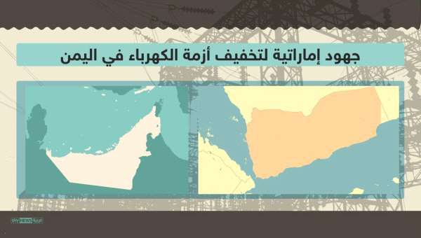#إنفوغرافيك.. جهود إماراتية لتخفيف أزمة الكهرباء باليمن