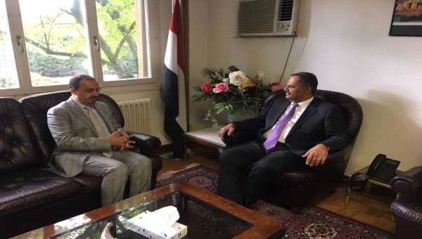 وزير الإعلام يزور مقر البعثة الدائمة لبلادنا لدى الأمم المتحدة في جنيف