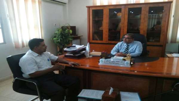 رئيس جامعة حضرموت يلتقي بالمدير التنفيذي لمؤسسة سدن للتلاسيميا وأمراض الدم الوراثية بالمكلا