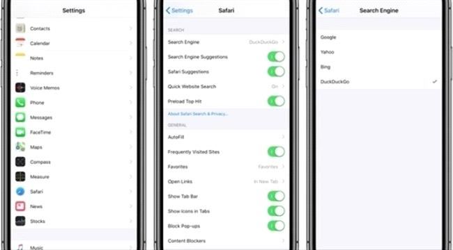 كيفية تغيير محرك البحث الافتراضي بمتصفح سفاري