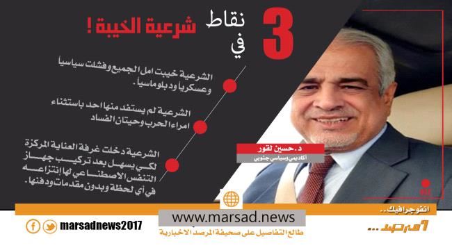 3 نقاط في شرعية الخيبة 