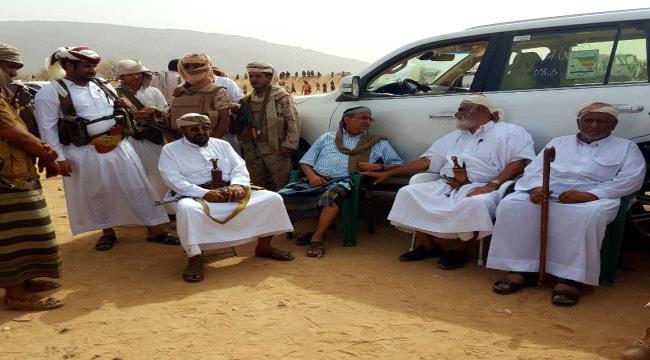 الشيخ صالح بن فريد العولقي يعزي آل النسي في وفاة الشيخ حسن دوشل النسي