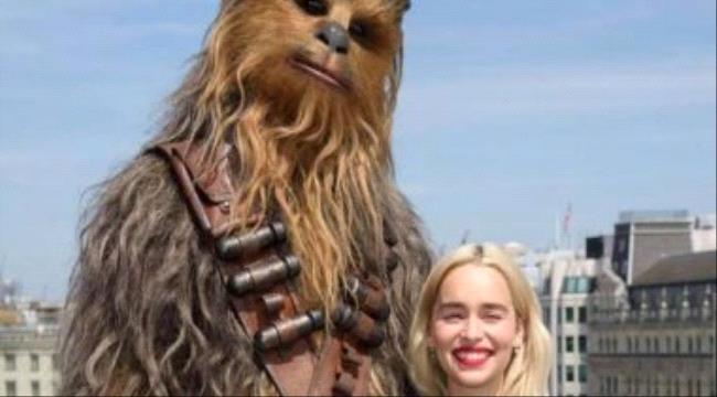 إيمليا كلارك من كواليس تصوير Solo: A Star Wars Story