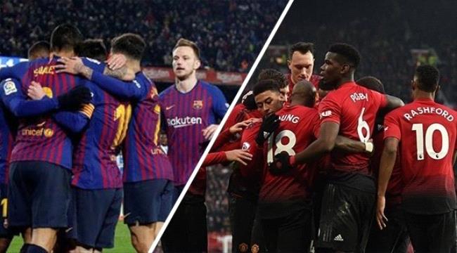 أبطال أوروبا: صدام يتجدد بين برشلونة ومانشستر يونايتد
