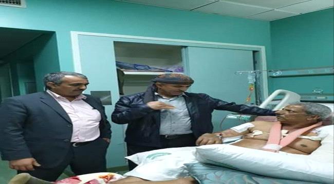 الشنفرة يطمئن عن صحة محافظ لحج وقائد الكلية العسكرية