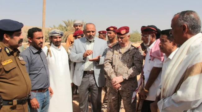 الوكيل الكثيري والعميد العوبثاني يتفقدان مبنى إدارة أمن مديرية ساه بوادي #حضـرموت