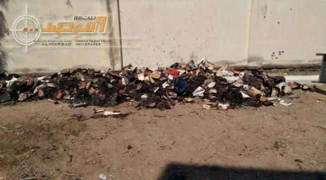 نشوب حريق في مركز البحوث والتطوير التربوي بخورمكسر يتلف جزء كبير من محتوياته