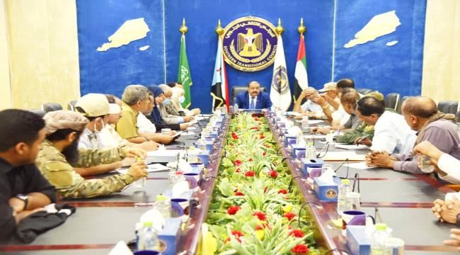 هيئة رئاسة المجلس الانتقالي الجنوبي تعقد اجتماعها الدوري برئاسة اللواء بن بريك