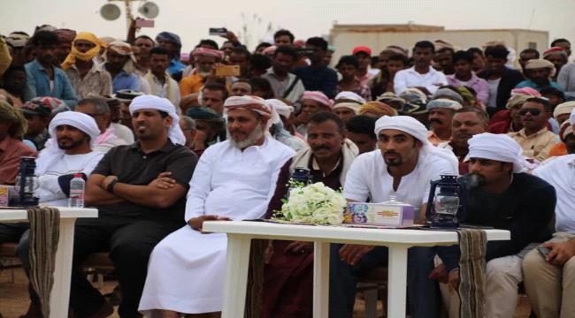 رئيس انتقالي سقطرى يشارك في انطلاق فعاليات الزواج الجماعي الثالث بالمحافظة
