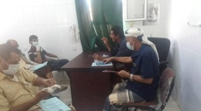 أبين : افتتاح الدورة التدريبية الخاصة بتنفيد الحملة الطارئة لشلل الاطفال بلودر
