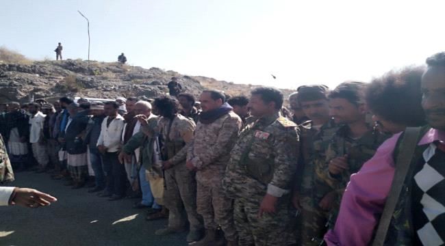 تتقدمهم قيادة محور الضالع.. موكب جنائزي مهيب لتشيع جثامين أربعة شهداء استشهدوا بمعركة تحرير القهرة بمريس الضالع
