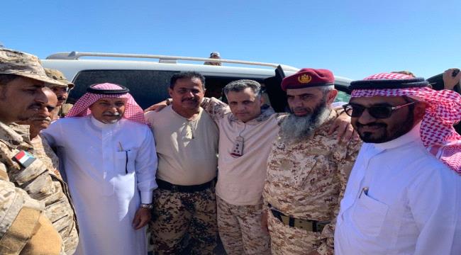 بالصور.. اول لقاء يجمع قائد قوات الانتقالي بقائد الحماية الرئاسية في أبين