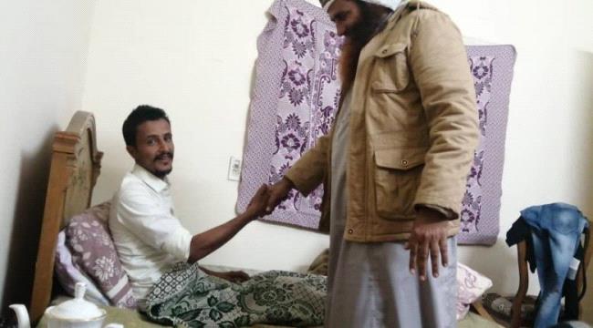 قائد اللواء الثالث عمالقة يزور جرحى اللواء في مستشفيات مصر