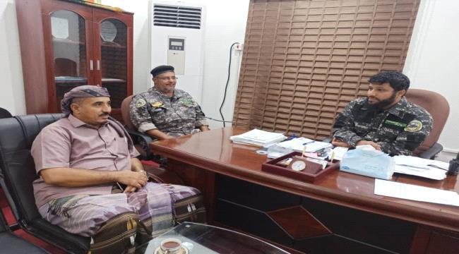 قائد قوات حماية المنشآت يستقبل وكيل محافظة شبوة