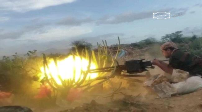 الضالع : تبادل للقصف المدفعي، ووحدات قناصة القوات الجنوبية تحصد رؤوس قيادات ميدانية للمليشيات الحوثية