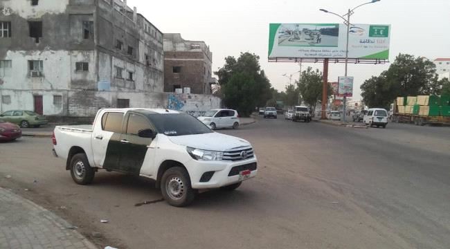 انتشار قوات الحزام الأمني في محيط انفجار العبوة الناسفة بالعاصمة عدن