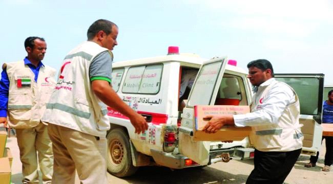 دفعة مساعدات إماراتية جديدة للنازحين في الخوخة