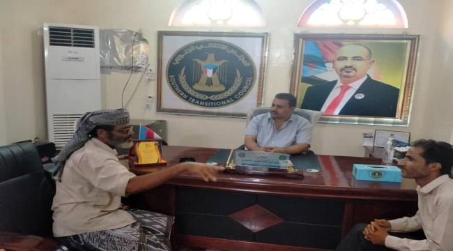 رئيس انتقالي لحج يلتقي قائد المقاومة الجنوبية بمديريتي طور الباحة والمقاطرة 
