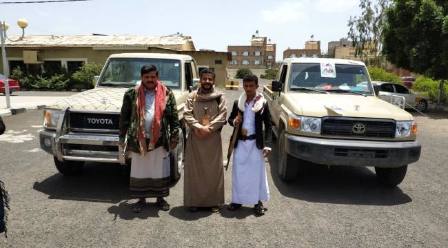 مرافق  قائد لواء اخواني يفر بأطقم عسكرية ويعلن انضمامه للحوثي(صورة)