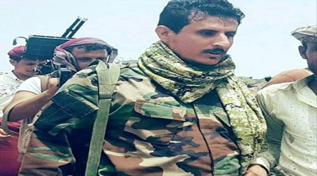 اصابة العميد يسري الحوشبي قائد اللواء العاشر صاعقة في معارك الشيخ سالم