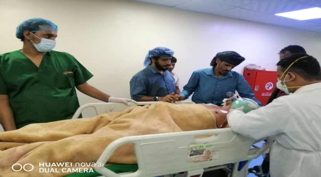 اليافعي والسعدي يزوران الجريح العمري
