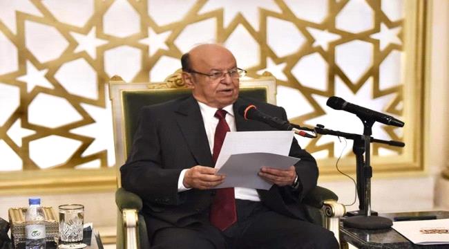الرئيس هادي...لغة تصالحية تجاه الانتقالي، وأخرى لتطييب جناح صقور سلطته