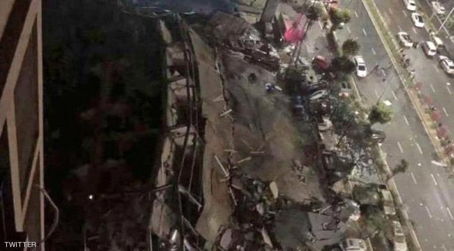 انهيار فندق يستخدم للحجر الصحي للمصابين بكورونا في الصين