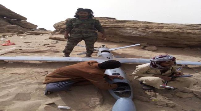 الجيش الوطني يسقط طائرة مسيرة لجماعة الحوثي بالجوف