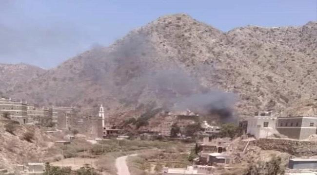 انفجار يهز وادي شعب العرب بيافع ومصدر يكشف سببه