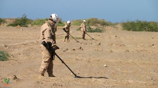"مسام" ينزع أكثر من 2700 لغم حوثي في أسبوع