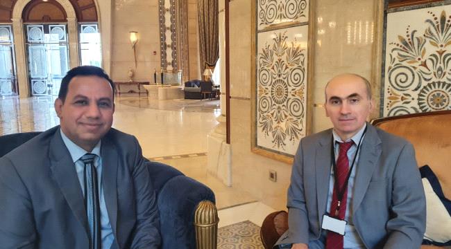 ممثل خارجية الانتقالي الشبحي يلتقي نائب سفير جمهورية فرنسا
