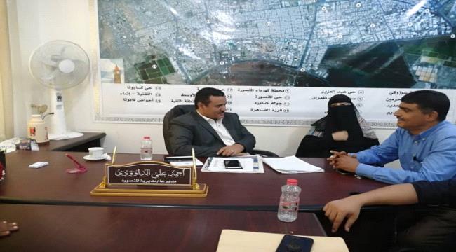 مدير عام المنصورة يلتقي بنائب مدير مؤسسة المياه