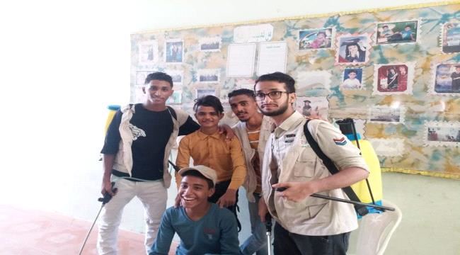 ضمن حملة الثلاثين يوما..انا متطوع انا مستعد تواصل حملات التوعية والتنظيف لمدارس مديرية صيرة 
