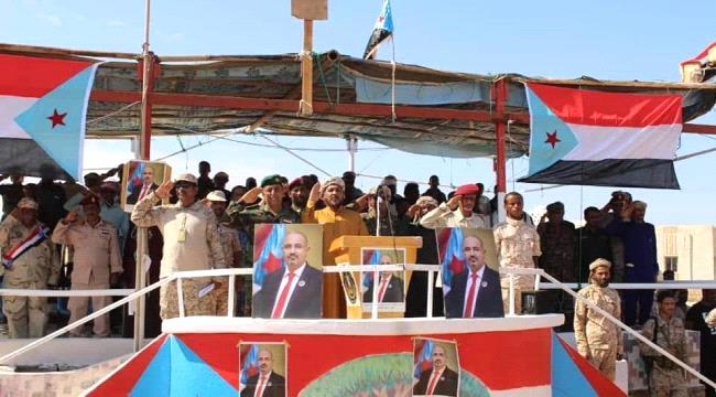 القوات الجنوبية في سقطرى تقيم عرضاً عسكرياً مهيباً بمناسبة ذكرى ثورة 14 أكتوبر