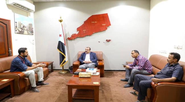 اللواء بن بريك يلتقي نائب رئيس بعثة أطباء بلا حدود الهولندية