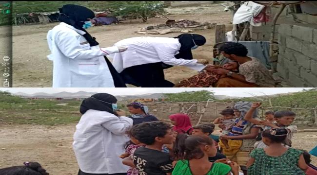 لليوم الثاني على التوالي .. مكتب الصحة بالمحفد يواصل حملة التطعيم الشاملة بحي الثورة للوقاية من امراض الطفولة القاتلة