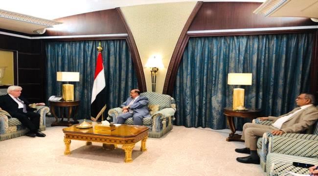 ماذا قال البركاني للمبعوث الاممي غريفيث حول تصعيد جماعة الحوثي؟