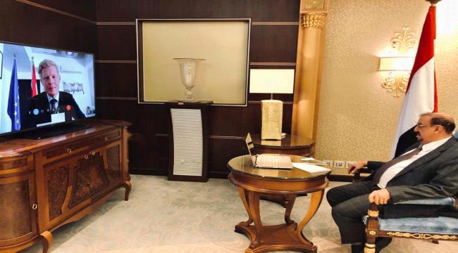 البركاني يستجدي الاتحاد الاوربي لوقف هجوم الحوثي على مارب
