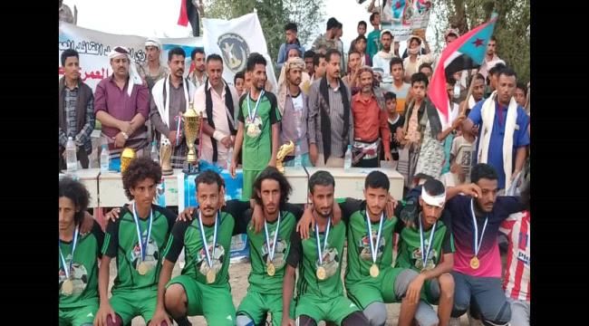 بحضور قيادي وجماهيري اختتام نهائي دوري الشهيد القائد يسري الحوشبي