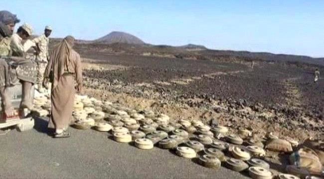 مسام يواصل نزع الغام الحوثي من قعطبة