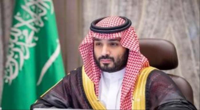 الأمير محمد بن سلمان يجري اتصال هاتفي برئيس المجلس الانتقالي 