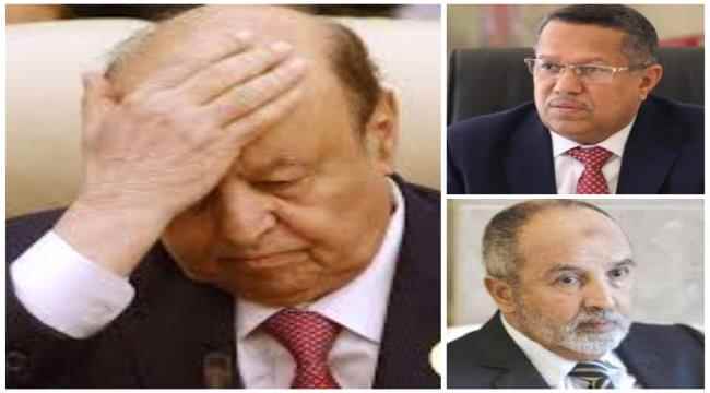 القربي يكشف المستور وبن دغر يعقب باكياً ونائحاً واليدومي يحمل هادي الهزيمة.. إجماع دولي على نهاية الشرعية 