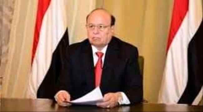 هادي يوجه بتشغيل محطة الرئيس وإلغاء عقود الطاقة المشتراة وفتح تحقيق في عقود الطاقة