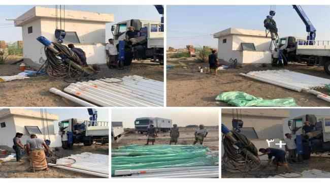 لتخفيف المعاناة عن المواطن... الفرق الفنية تواصل أعمالها لتجهيز 15 بئر مياة جديدة في عدن