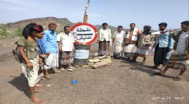 رئيس انتقالي كرش يزور نقطة الحويمي الأمنية والخطوط الأمامية للجبهة  