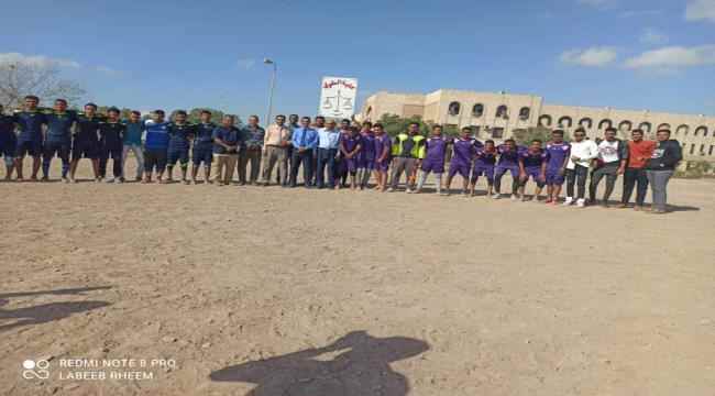 كلية الحقوق جامعة عدن تختم دوري كرة القدم
