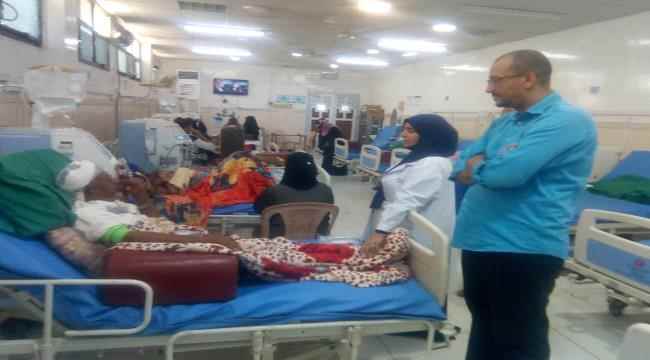 خلال زيارته لمستشفى الصداقة...باخبيره يشيد بالاداء ويتوعد بمتابعة المنظمات في تاهيل الصرف الصحي