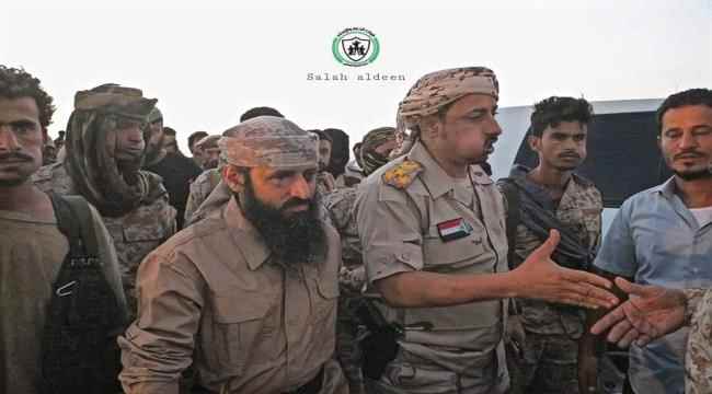 قائد قوات الدعم والإسناد : سنضرب بيدا من حديد كل الايادي تحاول زعزعة الأستقرار في الجنوب
