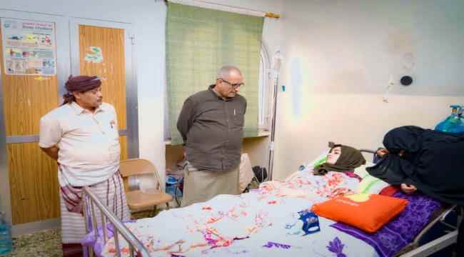 الجعدي يطمئن على صحة الجريحة سيناء عبدالله