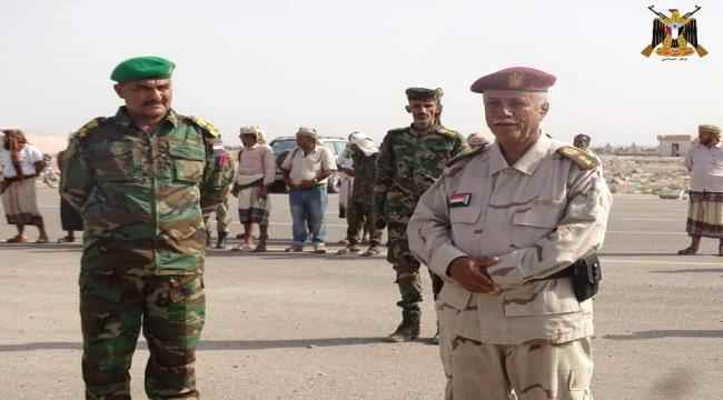 إجراء عملية استلام وتسليم لقيادة اللواء الثامن صاعقة بمحور أبين